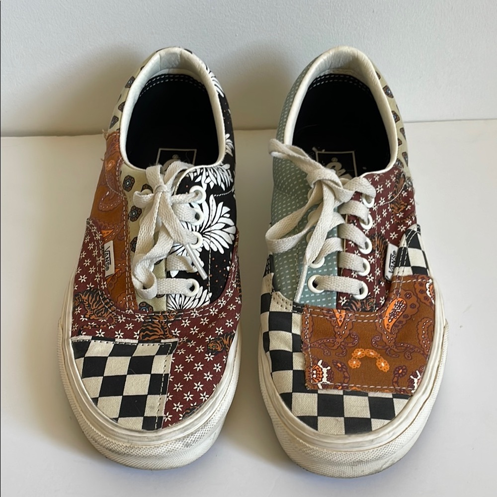 Vans Black And White Patchwork Design Classics - image 3